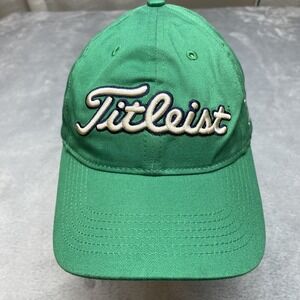 Titleist Golf Footjoy Hat Cap Buckle Strap Kelly Green 100% Cotton Classic Pro V